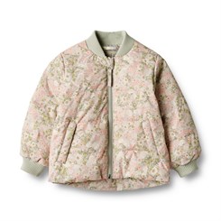 Wheat summer puffer jacket Malo - Sea salt roses